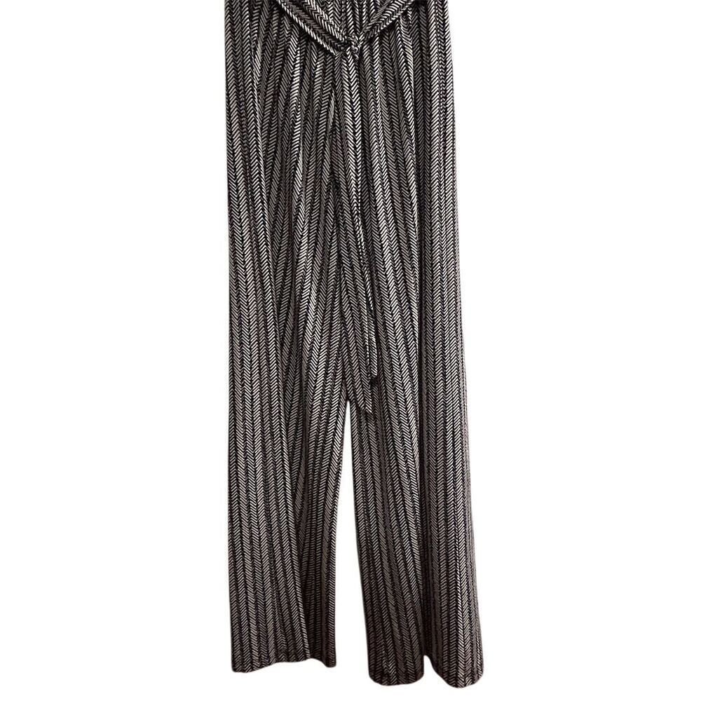 Maxine Nichols Women's Striped Wide-Leg Pants Black Size tag missing see  listin